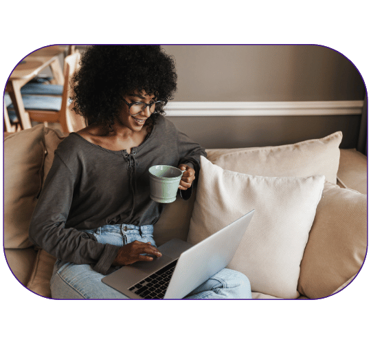 Woman filling out a simple form to schedule a consultation with a licensed expert.